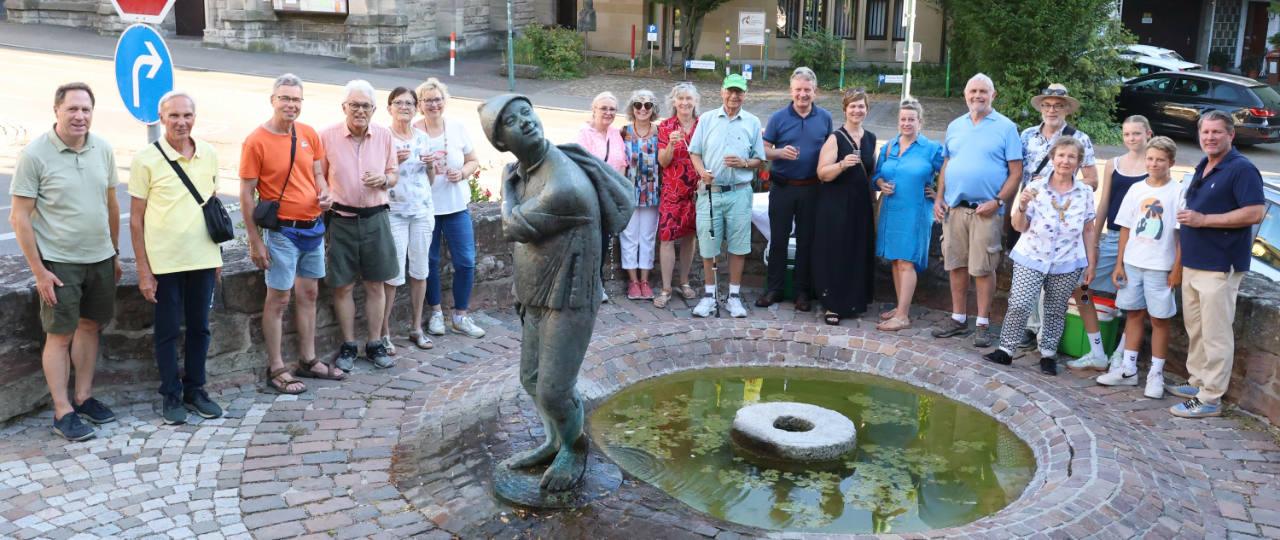 Gruppe des Historischen Vereins am 10.07.2026 bei der Stadtführung in Winnenden